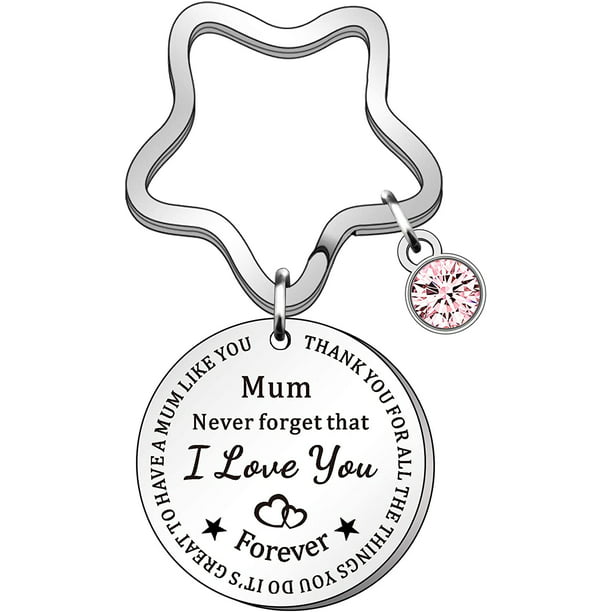 Remember I Love You Mom Jewellery Gifts For Mum Dad from Daughter Son Keyring 